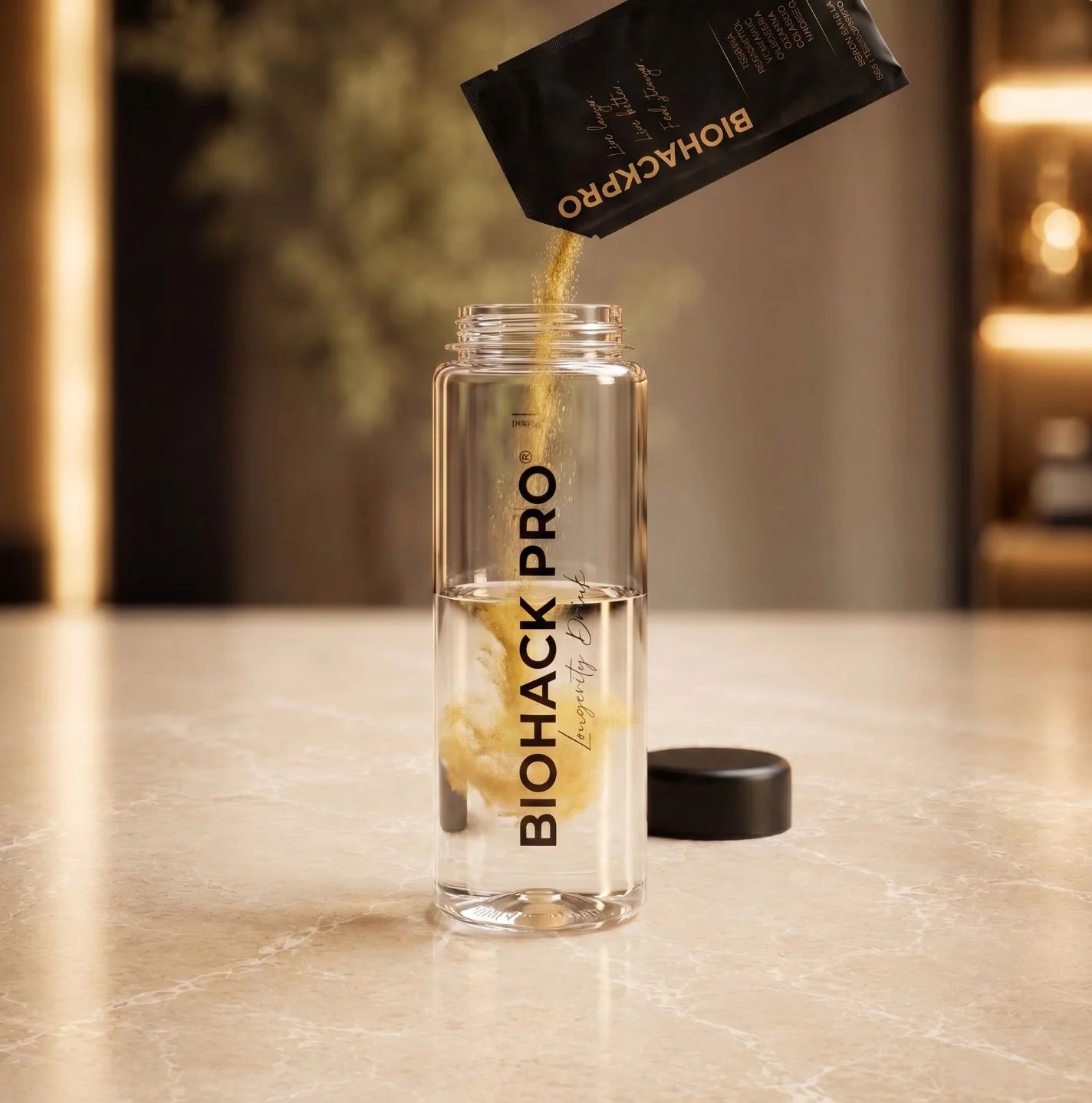 Longevity Drink, bebida funcional de longevidad de BiohackPro